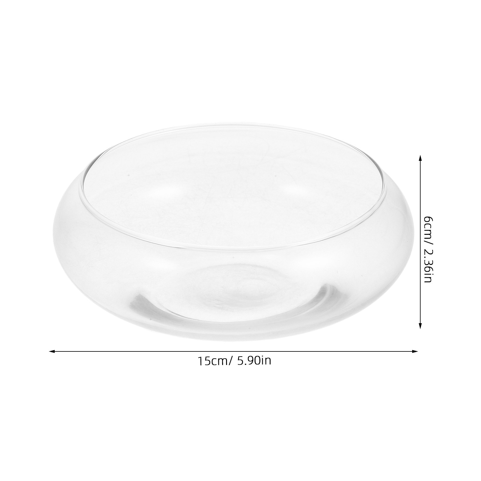 Clear Glass Fish Bowl Round De - Planted Aquarium For Goldfish ulasan dan harga