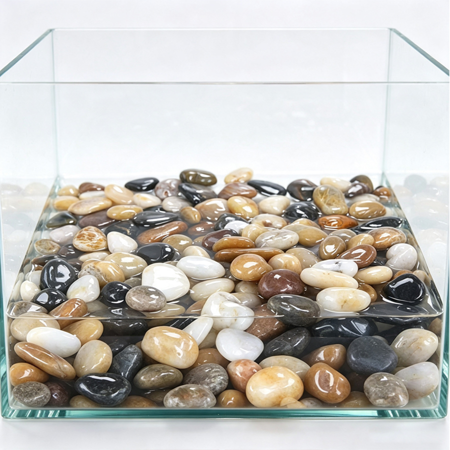 300-700g Smooth River Pebbles, - Aquarium Planted Fish Tank ulasan dan harga