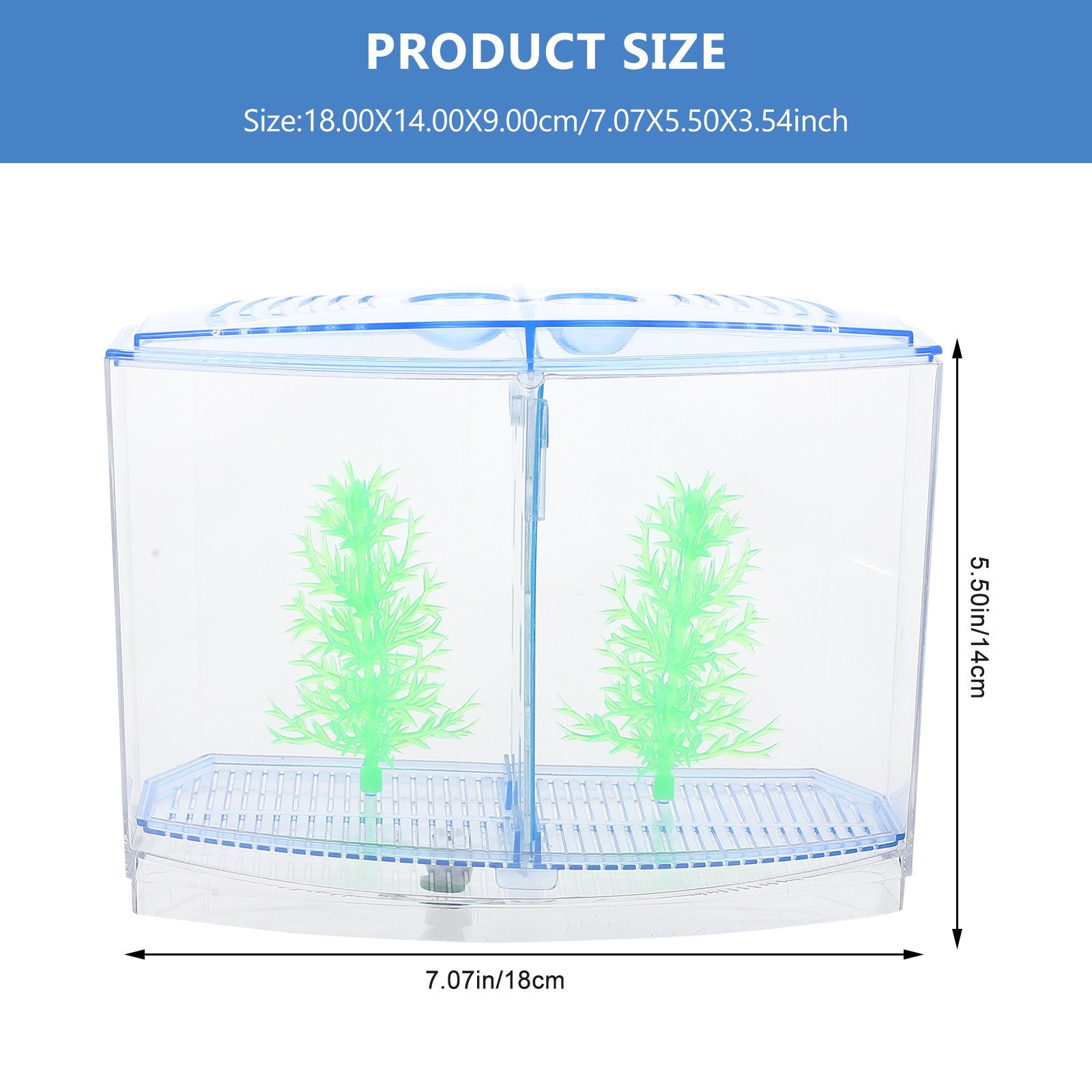 1Set Clear Acrylic Small Fish  - Planted Aquarium For Goldfish ulasan dan harga