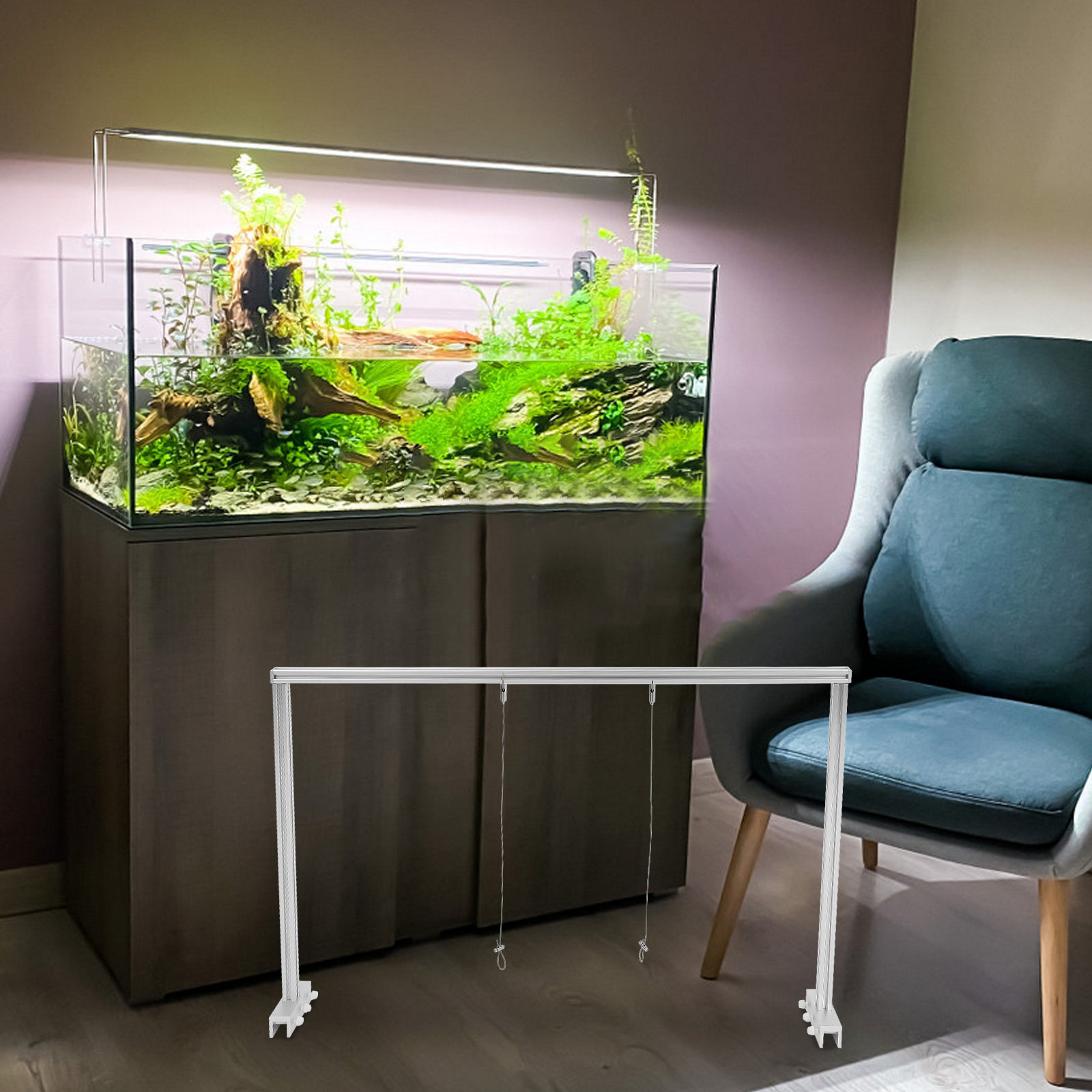 1Set Aquarium Light Rack Sturd - Planted Aquarium Hanging Light ulasan dan harga