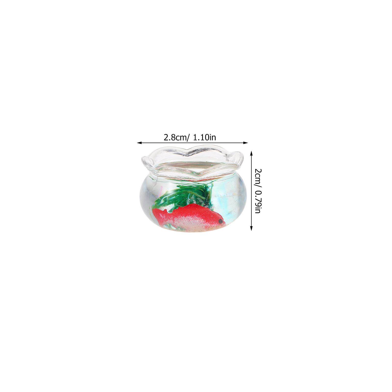 5Pcs Mini Fish Bowl Realistic  - Aquarium Planted Fish Tank ulasan dan harga